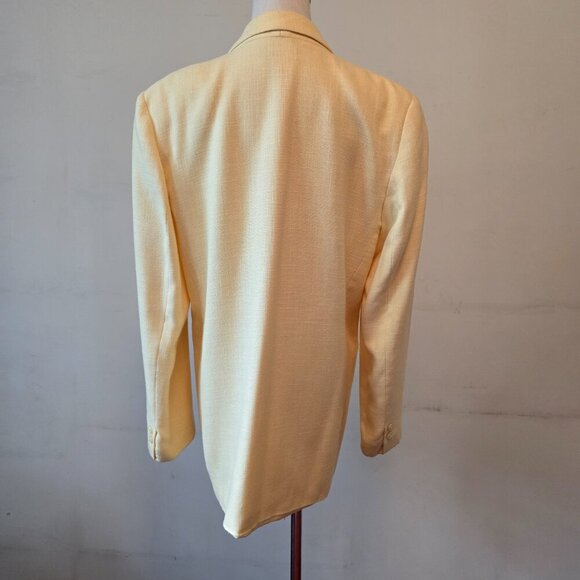 Lindor - Vintage Cream Coloured Blazer with Shoulder Pads​ - Picture 7 of 13